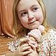 Вальдорфская кукла-малышка 15см, Вальдорфские куклы и звери, Клин,  Фото №1
