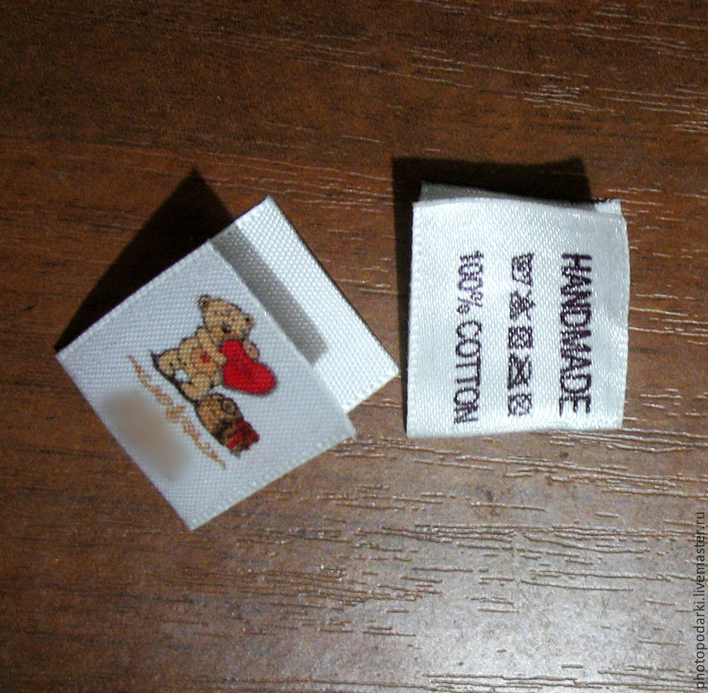 Тканевые бирки – купить в интернет-магазине на Ярмарке Мастеров с ...