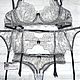 A set of Lacy lingerie with belt 'Yin-Yang', Underwear sets, Moscow,  Фото №1