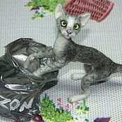 Куклы и игрушки handmade. Livemaster - original item Curious cat. Author toy. Handmade.