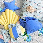 Для дома и интерьера handmade. Livemaster - original item NAUTICAL-STYLE decorative pillows in a baby cot. Handmade.