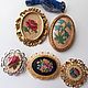 Заказать Винтаж: Брошь микровышивка Винтаж. broochivintage. Ярмарка Мастеров. . Броши винтажные Фото №3