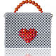 Сумка VALENTINE с объемным сердцем и фигурными карабинами. Сумка через плечо. DASHKOZAK ACCESSORIES. Ярмарка Мастеров.  Фото №5