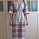 Ethno dress-MIDI, with lace. Dresses. Kupava - ethno/boho. My Livemaster. Фото №4