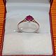 Серебряное кольцо с природным рубином. Кольца. OLVIKSOL JEWELRY STORE. Ярмарка Мастеров.  Фото №4