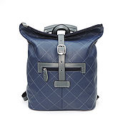 Сумки и аксессуары handmade. Livemaster - original item Backpacks:Women`s grey-blue Kiara Leather Backpack Bag Mod. CP44-161. Handmade.