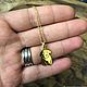 Серебряный кулон Собачка с позолотой +цепочка. Подвеска. GAMMA jewelry. Ярмарка Мастеров.  Фото №5