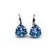Order Earrings with Swarovski crystals Aquamarine. Beaded jewelry. Livemaster. . Earrings Фото №3