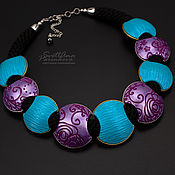 Necklace 2 in 1 polymer clay fantasy (477)(476)