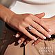 Кольцо серебро 925 пробы с фианитами бриллиантовой огранки. Кольца. MARIA GUSEVA Fashion Jewelry. Интернет-магазин Ярмарка Мастеров.  Фото №2
