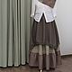 No. №223.1 Linen double boho skirt, Skirts, Ekaterinburg,  Фото №1