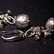 Earrings with pearls Kasumi 'Silver dew'. Earrings. Ludmila-Stones (Ludmila-Stones). My Livemaster. Фото №4