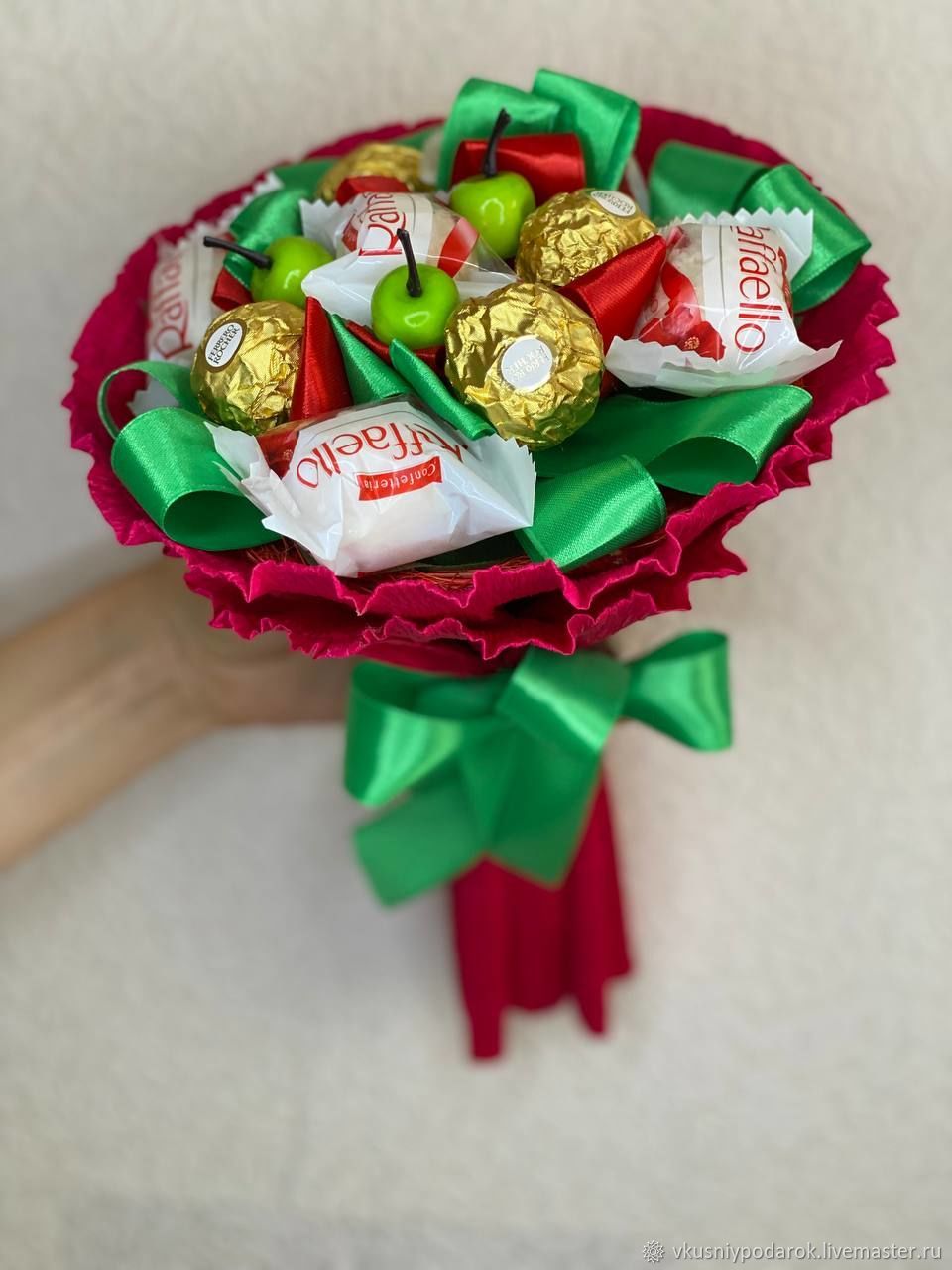 Мастер-класс по букетам из конфет: Ветка орхидеи | Бумажный цветок, Букет из конфет, Тканевые цветы