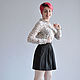Striped skirt black lightweight mini. Skirts. Tolkoyubki. My Livemaster. Фото №6