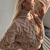 Одежда handmade. Livemaster - original item Woolen turtleneck sweater for women to order. Handmade.