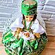 Кукла - грелка для чайника Татарочка в зелёном. Кухонные наборы. Анна Кудряшова(фомина) (Nika2000god). Интернет-магазин Ярмарка Мастеров.  Фото №2