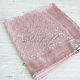 Handkerchief square pink ' Monogram luxury'. Shawls. Platkoffcom. Online shopping on My Livemaster.  Фото №2