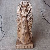 Lelya, Slavic pagan goddess of spring, wooden figurine
