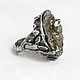 Splendor ring made of 925 sterling silver and pyrite IV0113, Rings, Yerevan,  Фото №1