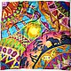 batik scarf 'jungle', the collection 'africa'. Shawls1. OlgaPastukhovaArt. My Livemaster. Фото №5