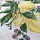  A picture embroidered with a cross Lemons from the Botany series. Pictures. Matania. My Livemaster. Фото №4