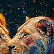 Картины животных Картина маслом с любовью Львиная нежность. Картины. Картины маслом/Искусство художника. Ярмарка Мастеров.  Фото №8