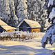  Картина зимний пейзаж. Картины. Художник Ксения Погуляй. Ярмарка Мастеров.  Фото №5