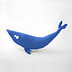 Linen toy Whale. Stuffed Toys. sweet-crafts. Online shopping on My Livemaster.  Фото №2
