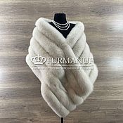 Аксессуары handmade. Livemaster - original item Fur stole made of natural arctic fox fur in white. Handmade.