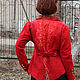 felted jacket 'red beautiful'. Suit Jackets. silk wool. My Livemaster. Фото №4