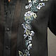 Men's linen shirt with embroidery ' Ukrainian Baroque'. Mens shirts. KVITKA. Online shopping on My Livemaster.  Фото №2
