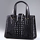 Women's bag made of genuine Siamese crocodile leather IMA0785B1. Classic Bag. CrocShop. Online shopping on My Livemaster.  Фото №2