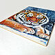 Painting Tiger Acrylic 15 x 20 Winter Landscape Portrait of a Tiger. Pictures. matryoshka (azaart). My Livemaster. Фото №4