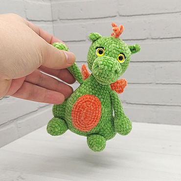 Амигуруми куклы и игрушки ручной работы. Ярмарка Мастеров - ручная работа Дракон игрушка мягкая символ года. Handmade.