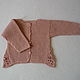 Tea rose knitted set. Baby Clothing Sets. 4 children-baby. Online shopping on My Livemaster.  Фото №2