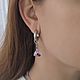 Серьги-трансформеры "Lavender". Серьги-кольца. Olga Kokina_jewelry. Ярмарка Мастеров.  Фото №6