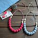 Летние хлопковые вязаные бусы с ракушками. Бусы. Natural_beads. Ярмарка Мастеров.  Фото №4