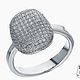 Серьги, кольцо 18,5 с фианитом из серебра. Комплекты украшений. Silveralbina. Ярмарка Мастеров.  Фото №7