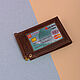 ID card cover money clip. Cover. Leather Collection. Online shopping on My Livemaster.  Фото №2