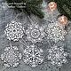 Snowflakes set 6 pieces. Christmas decorations lace. Christmas souvenir, Christmas decorations, Chelyabinsk,  Фото №1