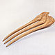 Order Hair clip made of wood 'dune '(oak). OakForest Wooden Jewelry. Livemaster. . Hairpins Фото №3
