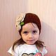 Dashenka headband hair knitted, Bandage, Tyumen,  Фото №1