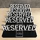табличка на стол Резерв Reserved, Создание дизайна, Москва,  Фото №1