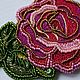 Rose embroidered brooch. Brooches. Jewels from Dreams (stuukstly). My Livemaster. Фото №4