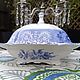 Винтаж: Террин Споуд Камилла голубой Spode Camilla, 1903 год. Сервизы винтажные. A_Queentage. Ярмарка Мастеров.  Фото №9
