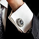 Cuff Links Osman. Black diamond. Men's cufflinks, Cuff Links, Armavir,  Фото №1