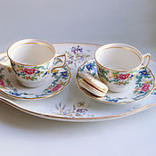Посуда handmade. Livemaster - original item Vintage porcelain tea pairs Royal Doulton England. Handmade.