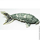 Origami money-money amulets, money magnet, the manufacturing Time two days cost money fish is calculated from the value of the par value of 1 RUB 100,00 for the work

