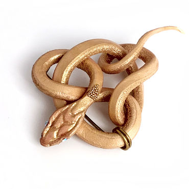 Брошь-булавка на одежду Змейка. Snake. Значек Змея.. . Украшения ручной работы - Ярмарка Мастеров Украшения ручной работы. Ярмарка Мастеров - ручная работа Брошь-булавка на одежду Змейка. Snake. Значек Змея.. Handmade.