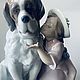 Винтаж: LLadro Девочка с большой собакой / Поцелуй на День Рождения. Статуэтки винтажные. Айрин 'Своя коллекция'. Интернет-магазин Ярмарка Мастеров.  Фото №2